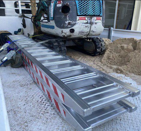 3.0T Rated 2.9m Aluminium Loading Ramps - Serrated Heavy Duty Design - Image 23